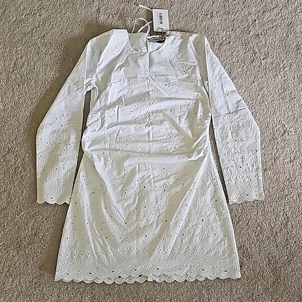 Chufy Gardenia embroidery mini dress